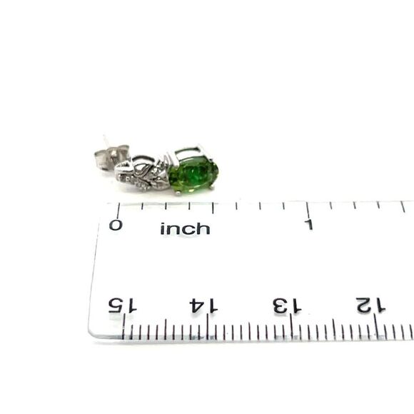 Natural Tourmaline Diamond Earrings 14k Gold 1.57 TCW Certified $3,490 211894 - Picture 14 of 15